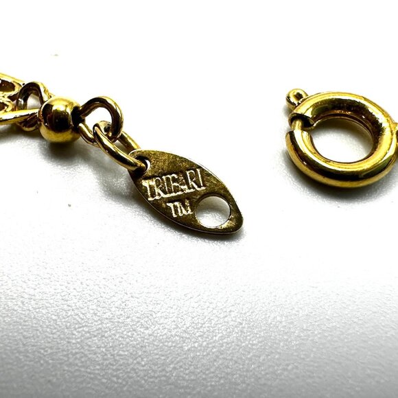 VINTAGE NECKLACE STACK: Liz Claiborne, Monet & Trifari Gold Chain Trio - Picture 11 of 15